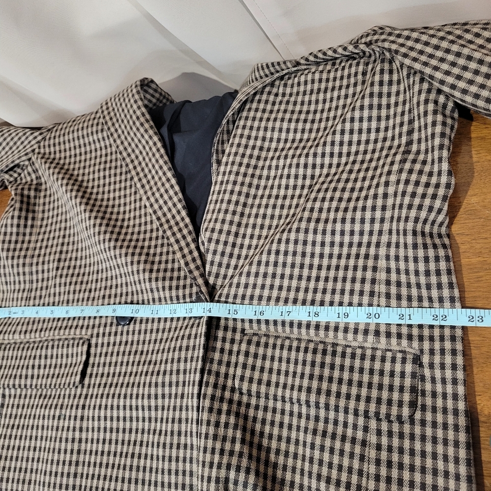 Madewell Caldwell Double-Breasted Blazer in Lyden Plaid NH852 Size L NWT - Picture 8 of 8